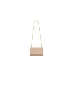 KATE MEDIUM CHAIN BAG IN GRAIN DE POUDRE EMBOSSED LEATHER