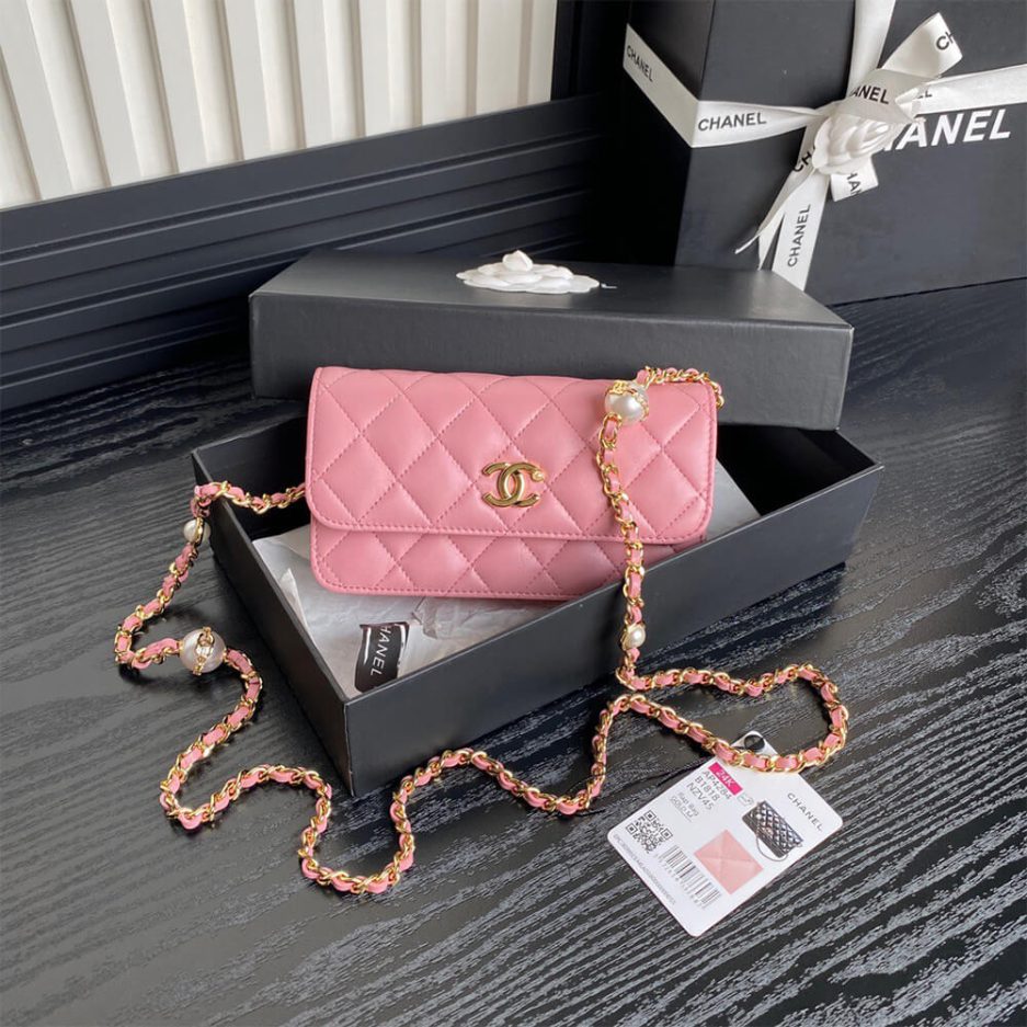 CHANEL Flap Phone Holder with Chain(HIGH-END GRADE) - Image 2