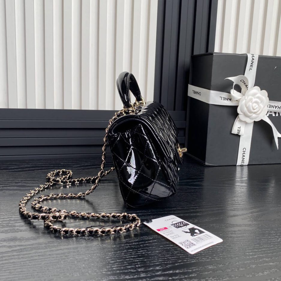 CHANEL Mini Classic Handbag With Top Handle - Image 3