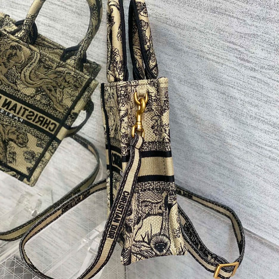 Mini Vertical Dior Book Tote - Image 3