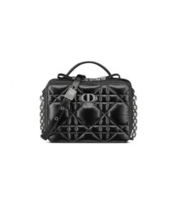 DIOR CARO BOX BAG WITH CHAIN