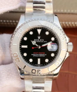 YACHT MASTER 1 PURE SILVER ( BLACK DIAL ) STAINLESS STEEL 40MM M126622