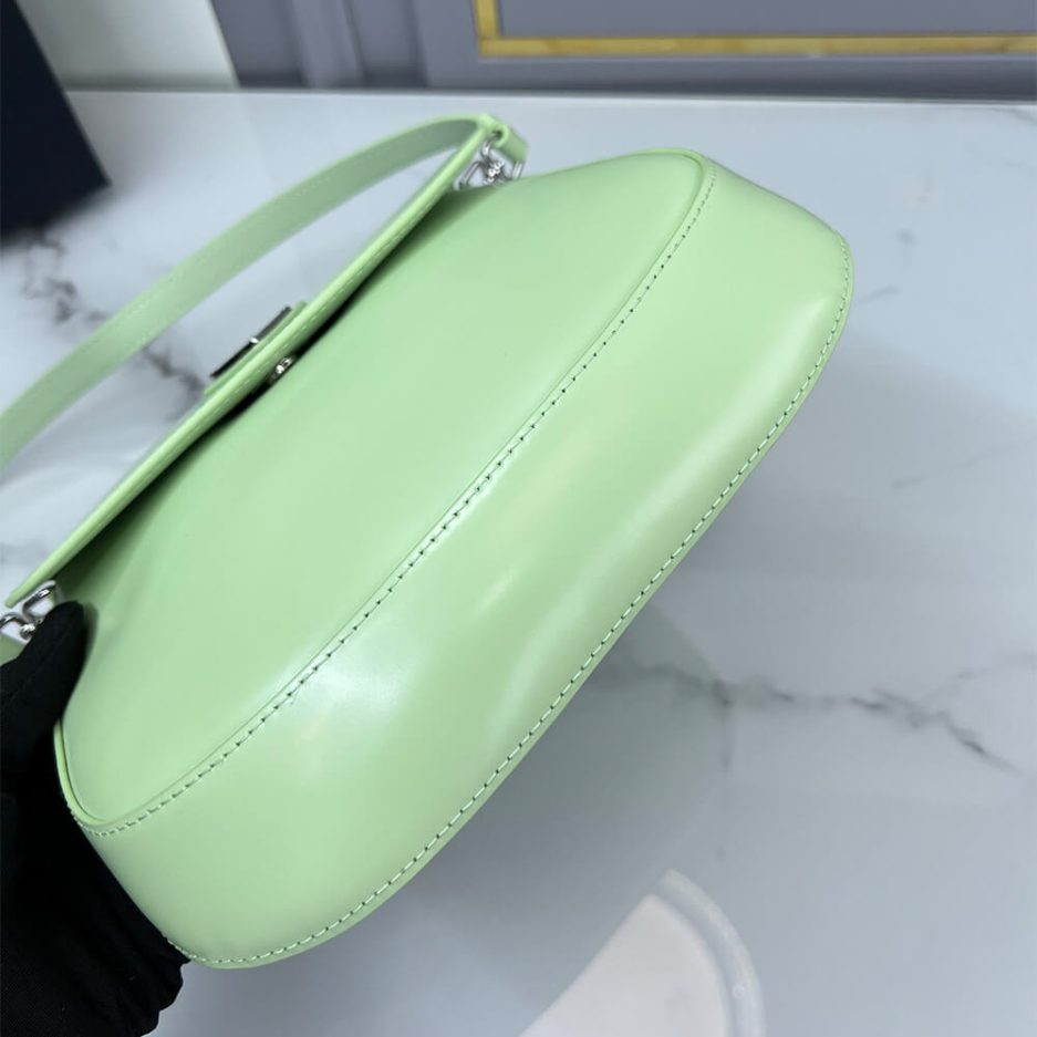 Small Prada Cleo brushed leather shoulder bag with flap - Image 5