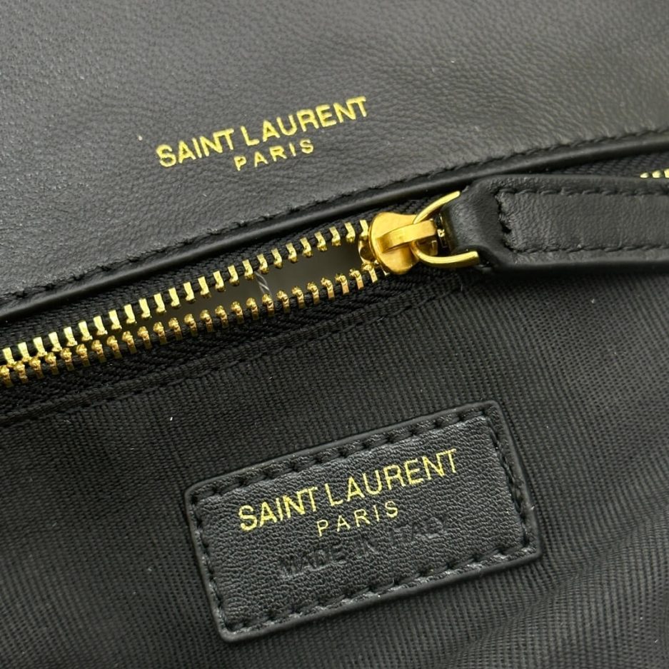 YSL CALYPSO small in plunged lambskin - Image 7