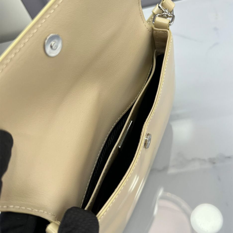 Small Prada Cleo brushed leather shoulder bag with flap - Image 8