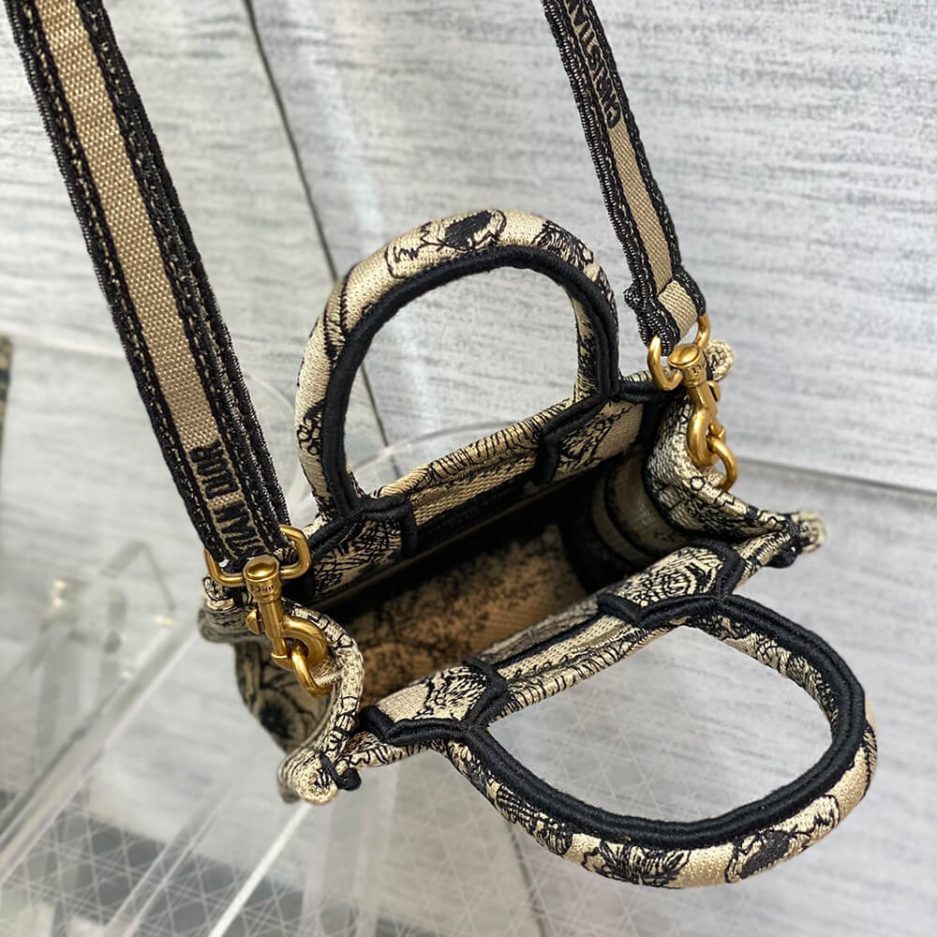 Mini Vertical Dior Book Tote - Image 8