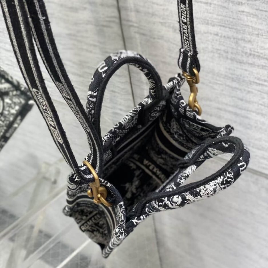 Mini Vertical Dior Book Tote - Image 8